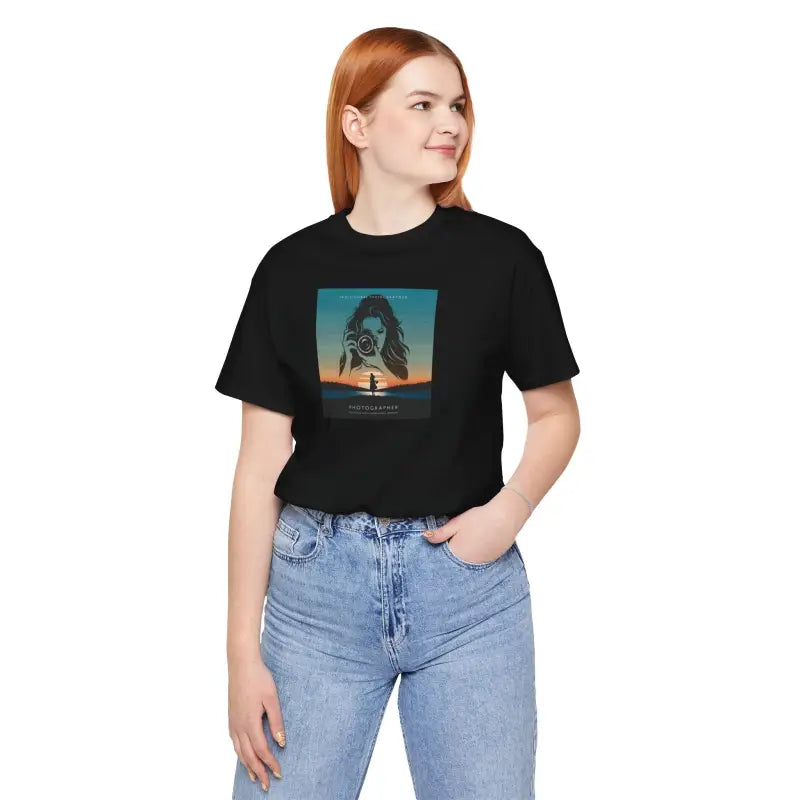 Snap Happy Unisex Jersey Tee - Photographer's Comfy Companion - DipaliZ