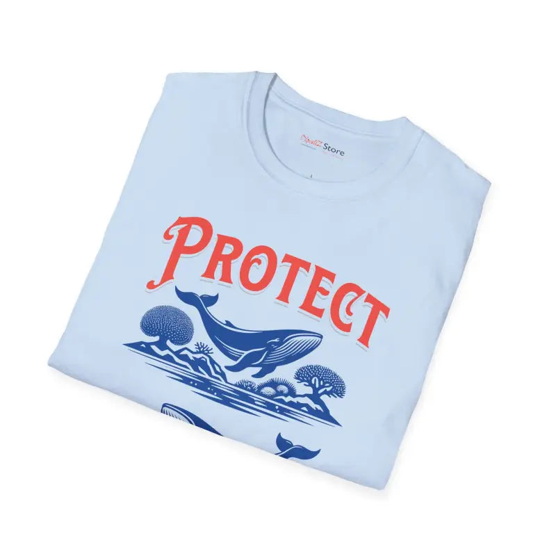 Ocean Unisex Softstyle Tee - Protect Marine Life - DipaliZ