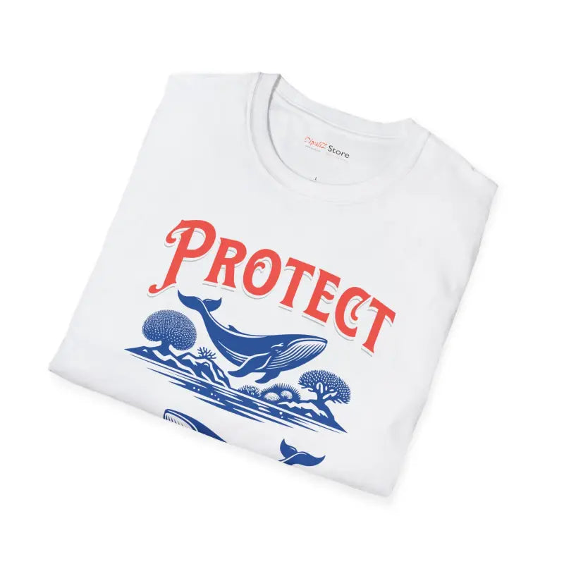 Ocean Unisex Softstyle Tee - Protect Marine Life - DipaliZ