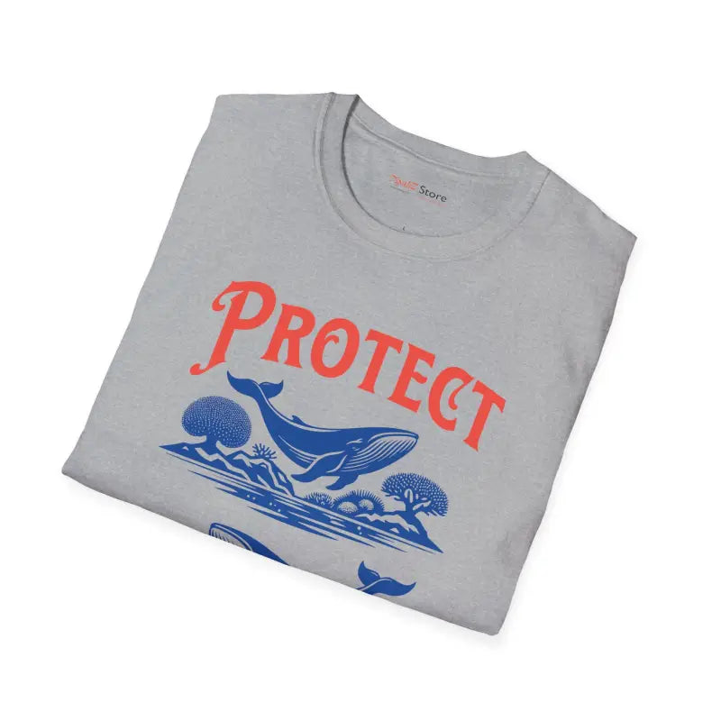 Ocean Unisex Softstyle Tee - Protect Marine Life - DipaliZ