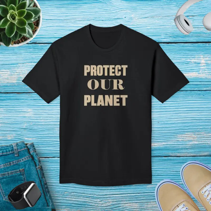 Earth Day Tee Cotton T-Shirt - Protect Our Planet - DipaliZ