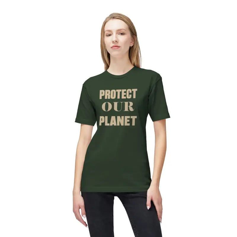 Earth Day Tee Cotton T-Shirt - Protect Our Planet - DipaliZ