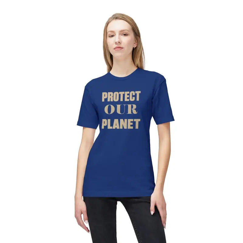 Earth Day Tee Cotton T-Shirt - Protect Our Planet - DipaliZ