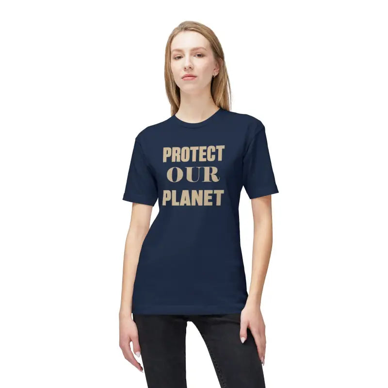 Earth Day Tee Cotton T-Shirt - Protect Our Planet - DipaliZ
