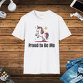 Cozy Unicorn Tee - Proud to be Me LGBTQ Shirt - DipaliZ