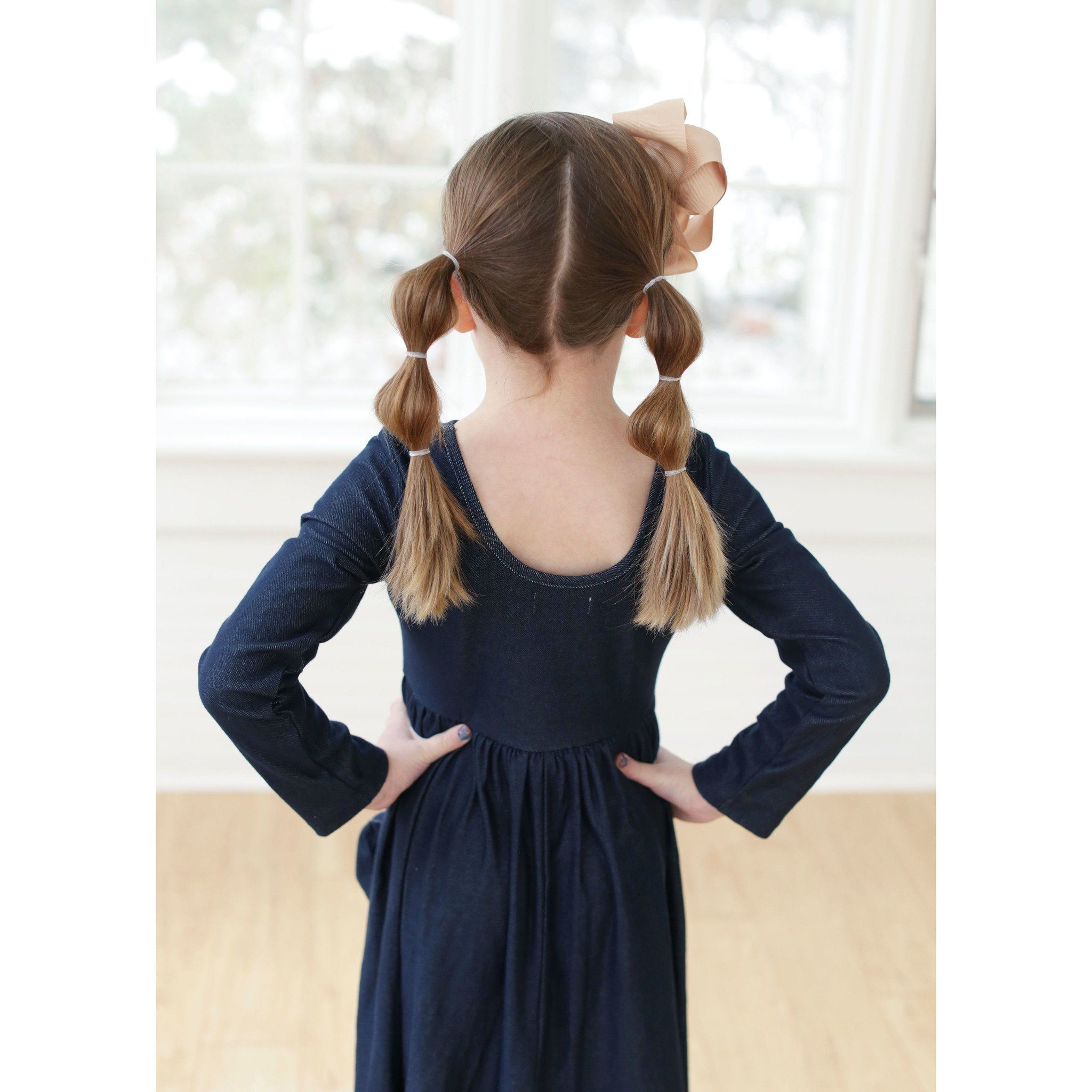 Denim Long Sleeve Bella Dress