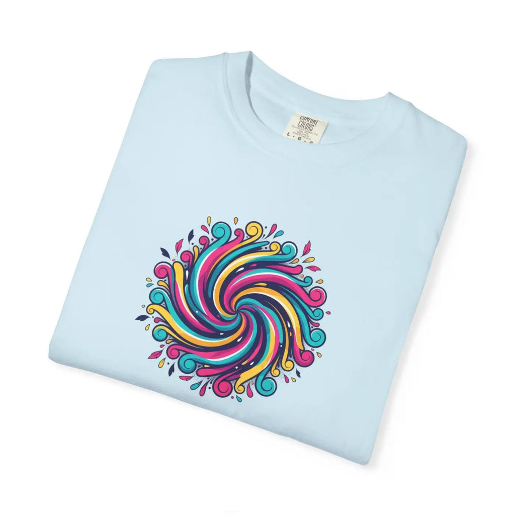 Psychedelic Swirl Graphic Tee - Vintage Vibes Style - DipaliZ