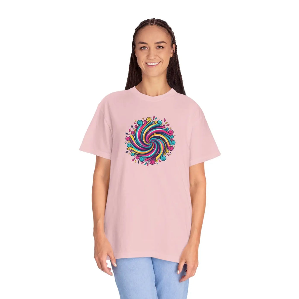 Psychedelic Swirl Graphic Tee - Vintage Vibes Style - DipaliZ