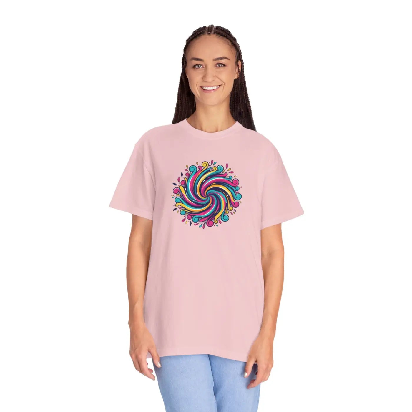 Psychedelic Swirl Graphic Tee - Vintage Vibes Style - DipaliZ