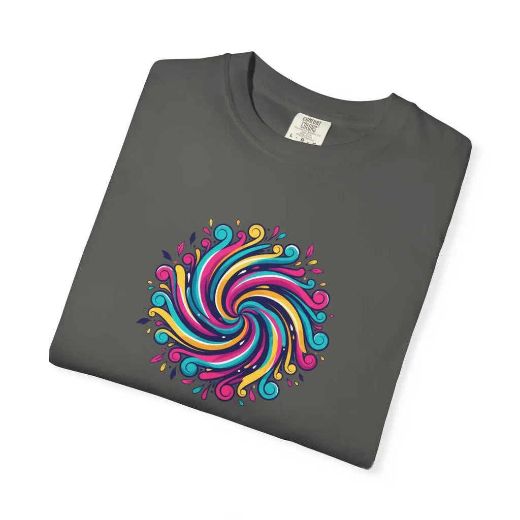 Psychedelic Swirl Graphic Tee - Vintage Vibes Style - DipaliZ