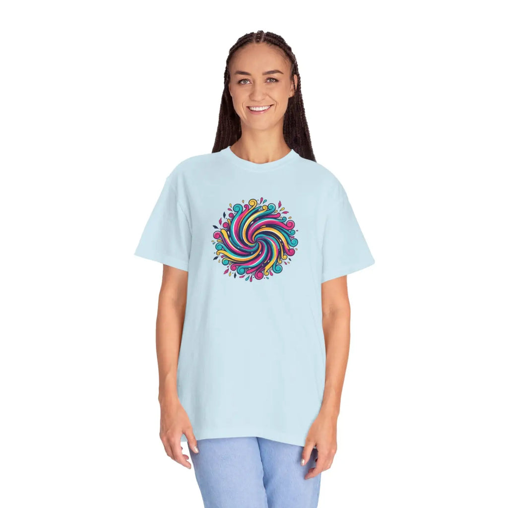 Psychedelic Swirl Graphic Tee - Vintage Vibes Style - DipaliZ
