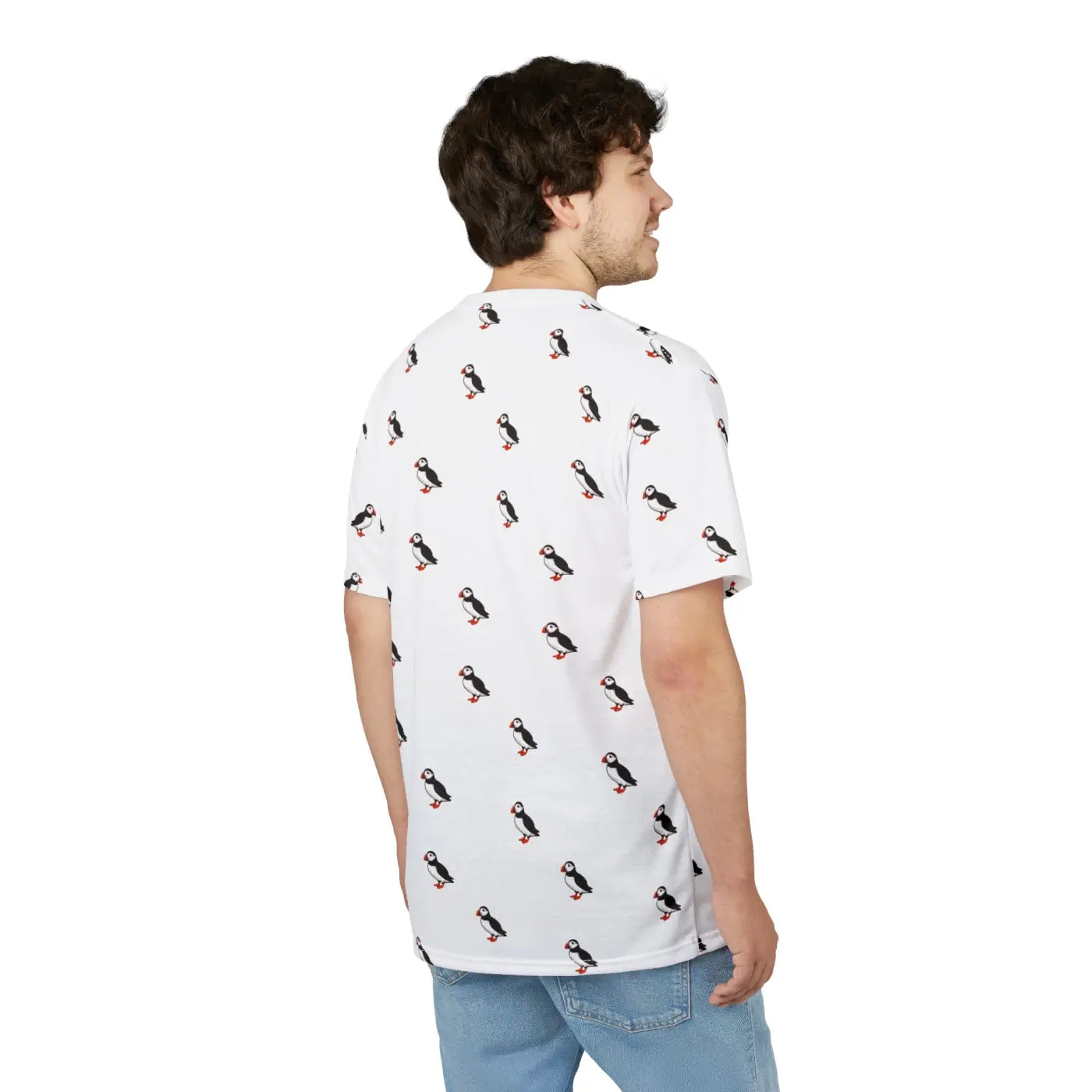 Puffin Bird Unisex Cut and Sew Tee - Globally Sourced - DipaliZ