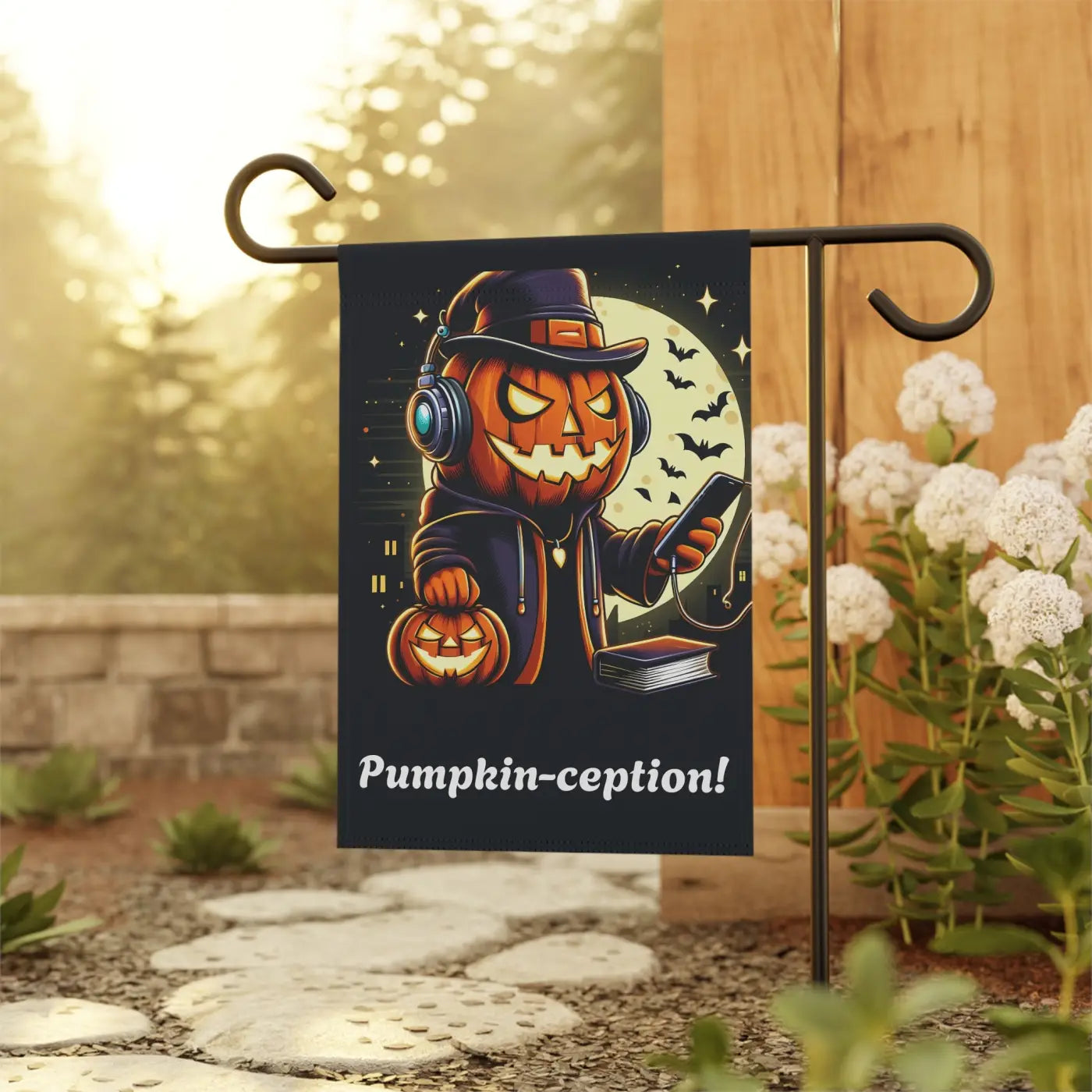 Jack-O'-Lantern House Banner - Halloween Magic Poly Poplin - DipaliZ