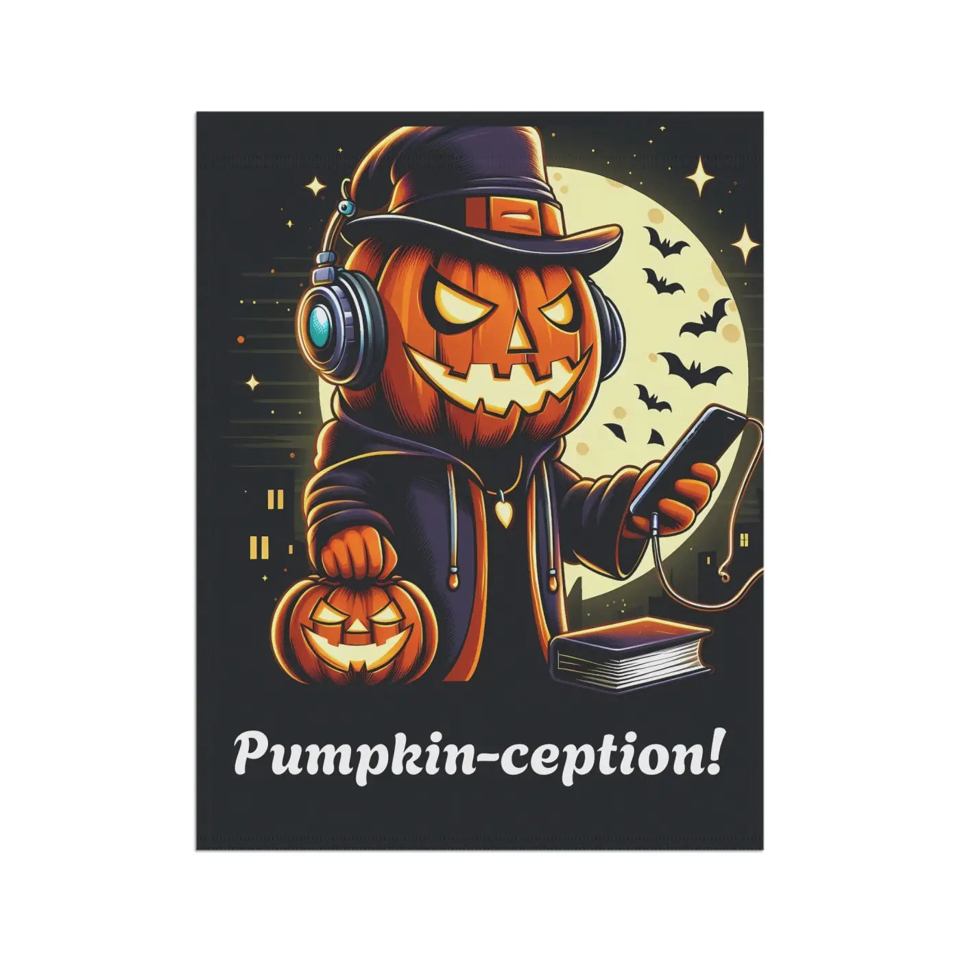 Jack-O'-Lantern House Banner - Halloween Magic Poly Poplin - DipaliZ