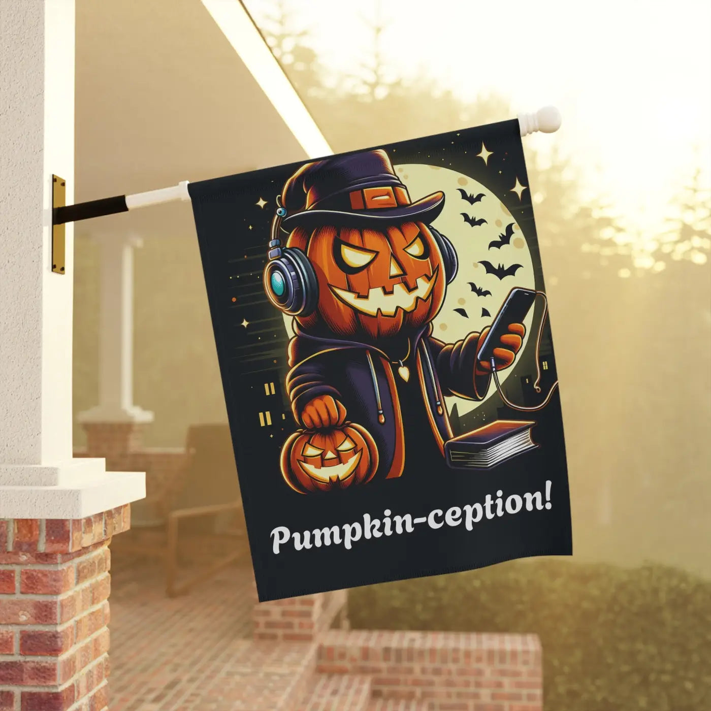 Jack-O'-Lantern House Banner - Halloween Magic Poly Poplin - DipaliZ