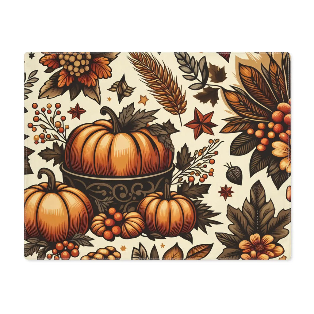 Festive Pumpkins Placemat - Thanksgiving Table Decor - DipaliZ