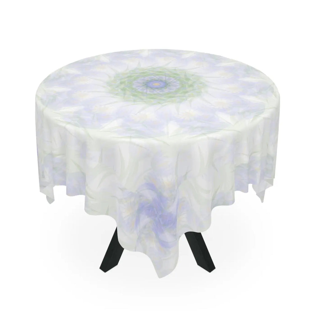 Purple Geometric Pattern Tablecloth - Dining Elegance - DipaliZ