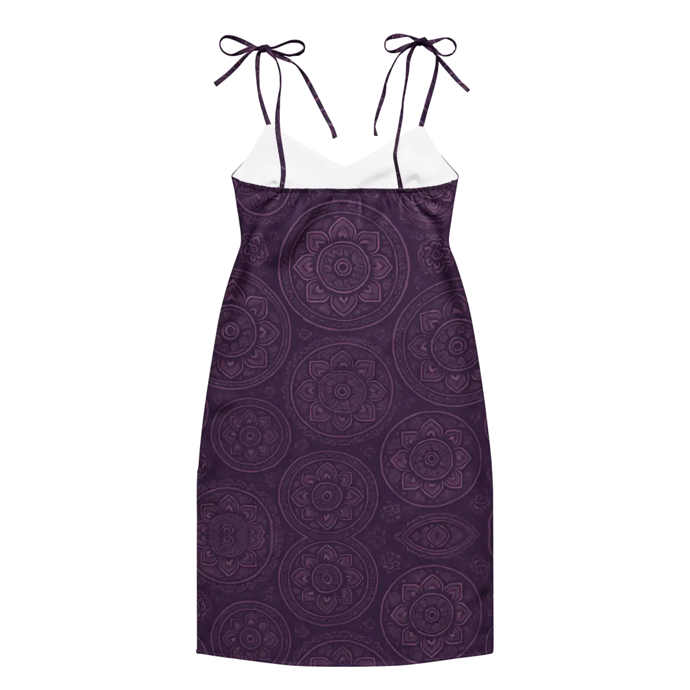 Purple Mandala Midi Dress - Summer Breeze Bohemian - DipaliZ