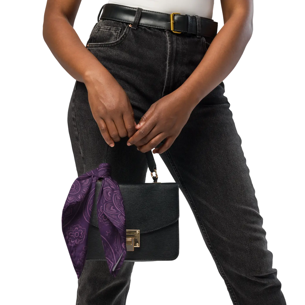 Purple Mandala Print Bandana - Statement Maker - DipaliZ