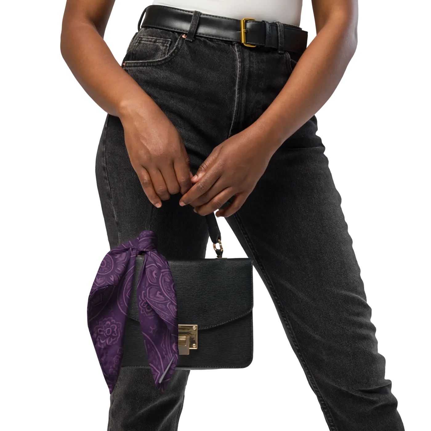 Purple Mandala Print Bandana - Statement Maker - DipaliZ