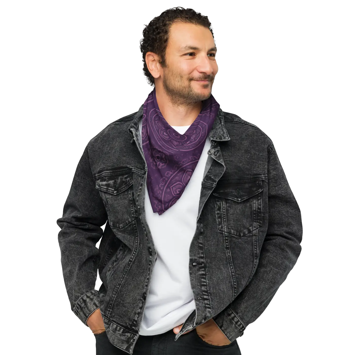 Purple Mandala Print Bandana - Statement Maker - DipaliZ