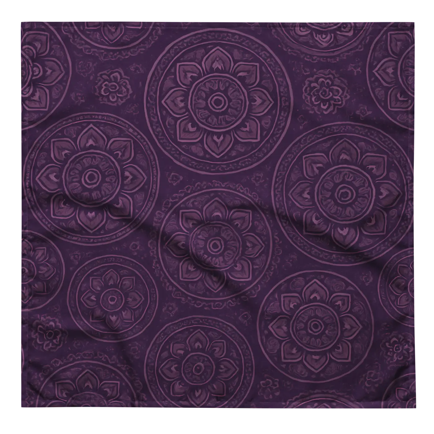 Purple Mandala Print Bandana - Statement Maker - DipaliZ