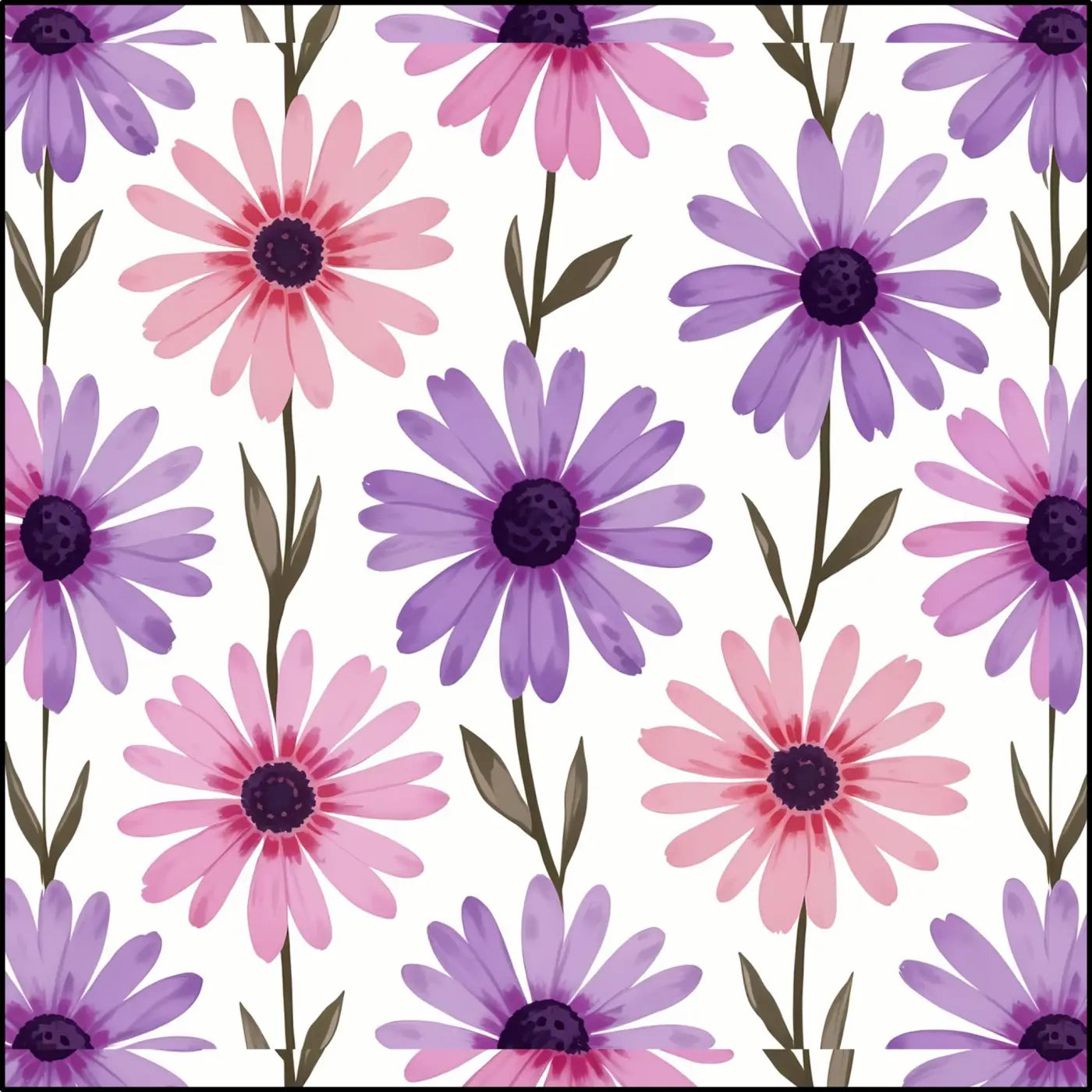 Pink Floral Fabric - Bold Cotton Print for Crafts - DipaliZ