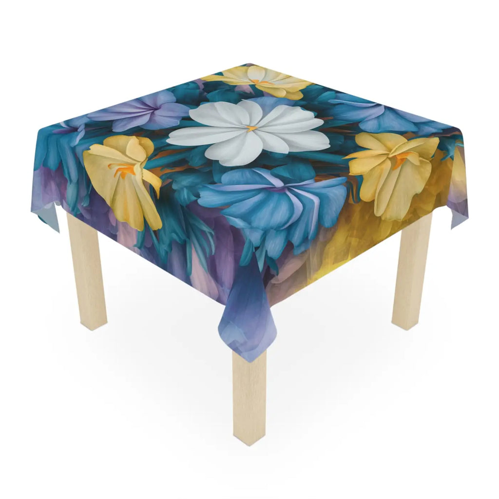 Sunshine Bloom Tablecloth - One-Sided Print Spring Decor - DipaliZ