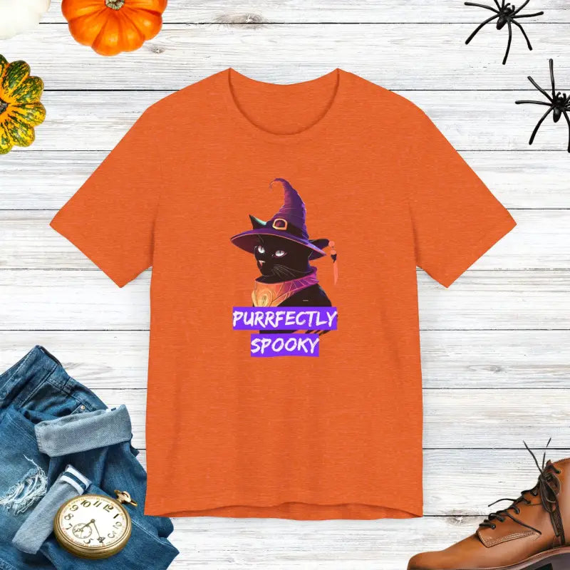 Spooky Cat Witch Tee - Unisex Jersey Short Sleeve - DipaliZ