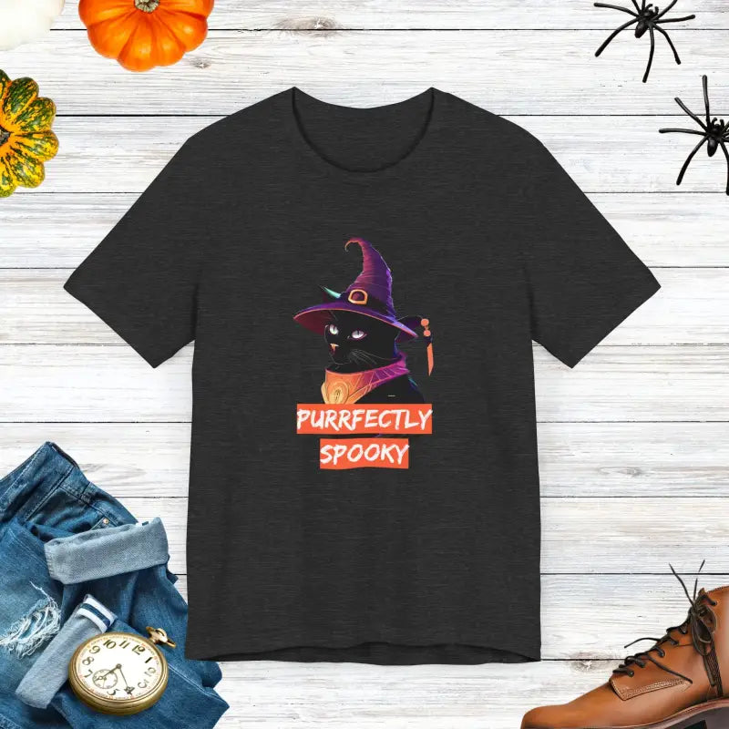 Spooky Cat Witch Tee - Unisex Jersey Short Sleeve - DipaliZ