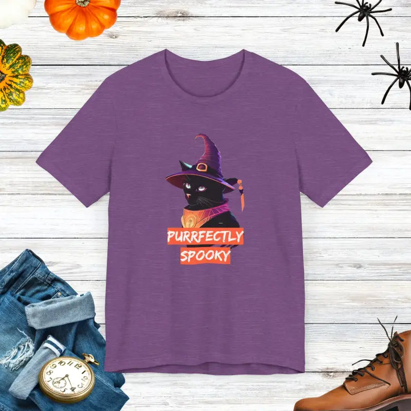 Spooky Cat Witch Tee - Unisex Jersey Short Sleeve - DipaliZ