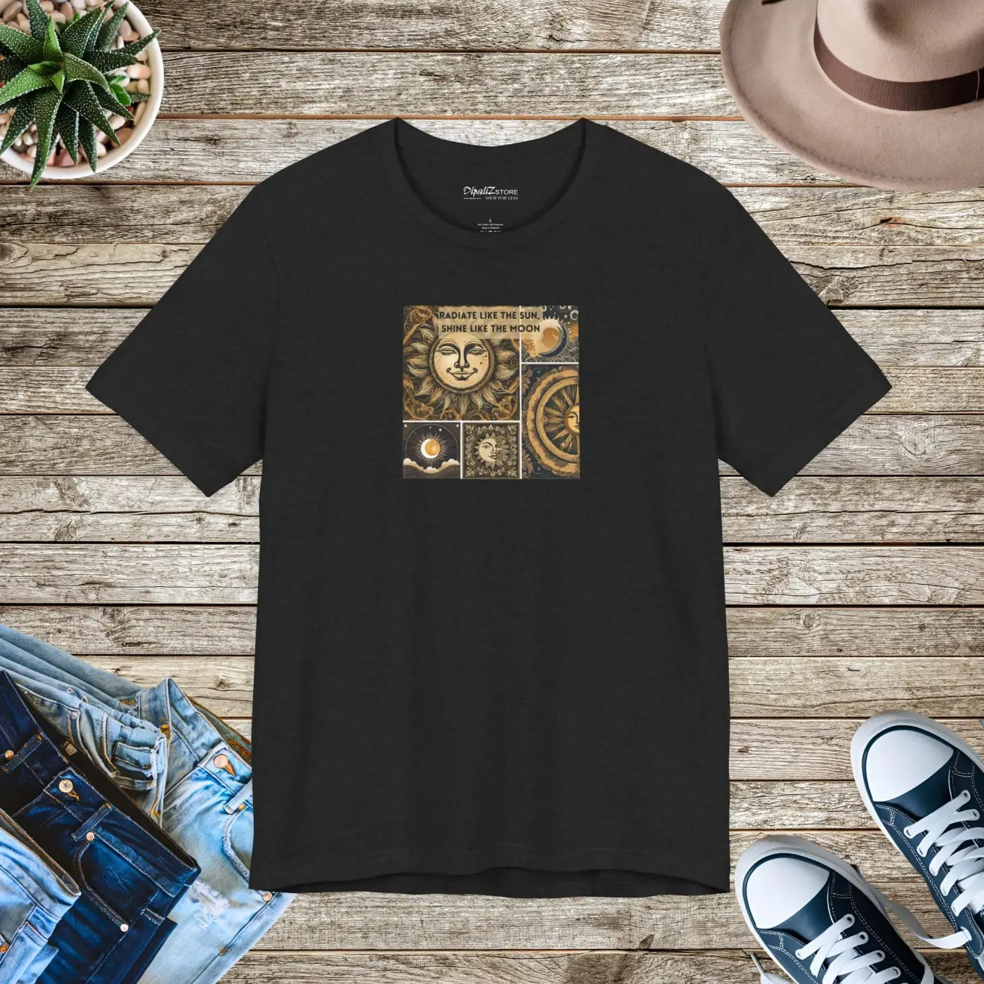 Unisex Jersey Short Sleeve Tee - Soft Cotton Celestial - DipaliZ