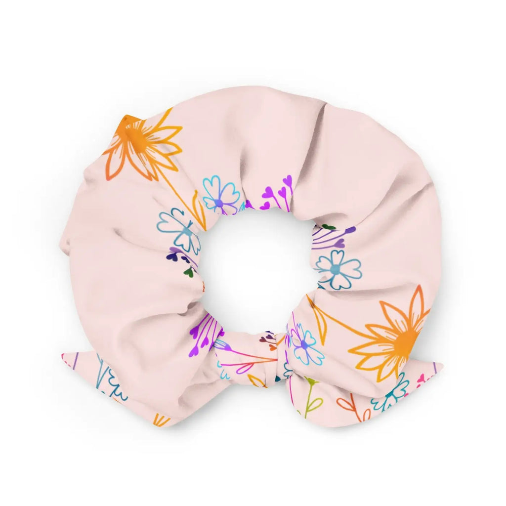 Recycled Scrunchie - Eco-Friendly One Size Pink - DipaliZ