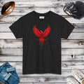Red Eagle Unisex Heavy Cotton Tee - Bold Football Fan Design - DipaliZ