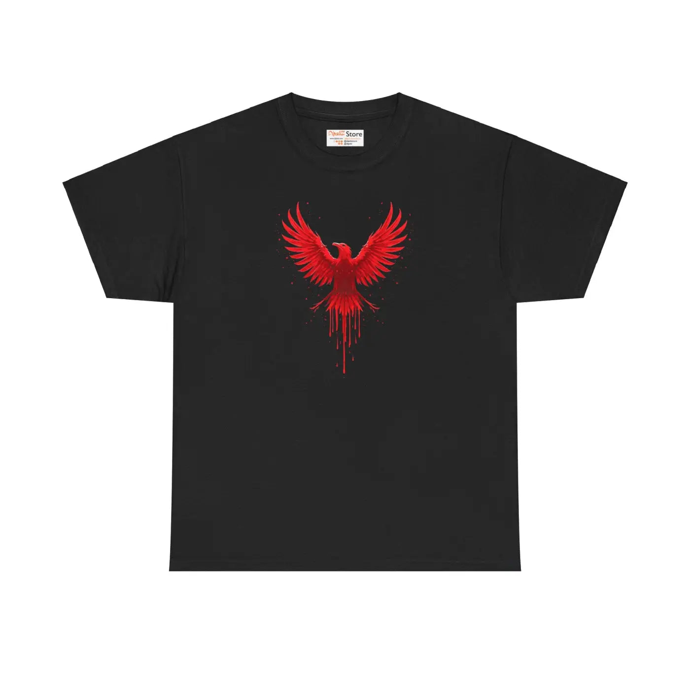 Red Eagle Unisex Heavy Cotton Tee - Bold Football Fan Design - DipaliZ