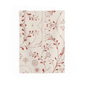 Red Floral Wall Tapestry - Polyester Home Decor - DipaliZ