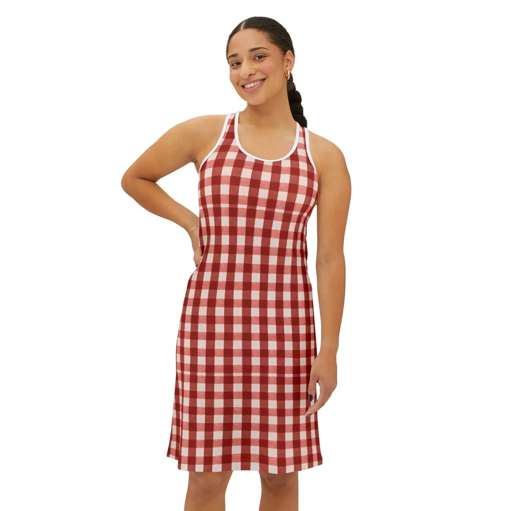 Women's Racerback Dress - Flattering High Cut Casual Summer - DipaliZ