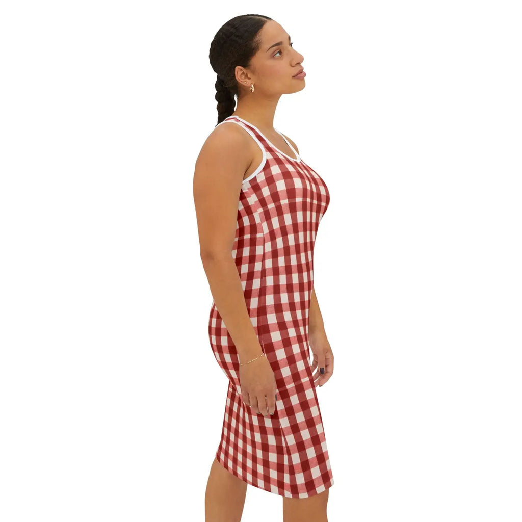 Women's Racerback Dress - Flattering High Cut Casual Summer - DipaliZ