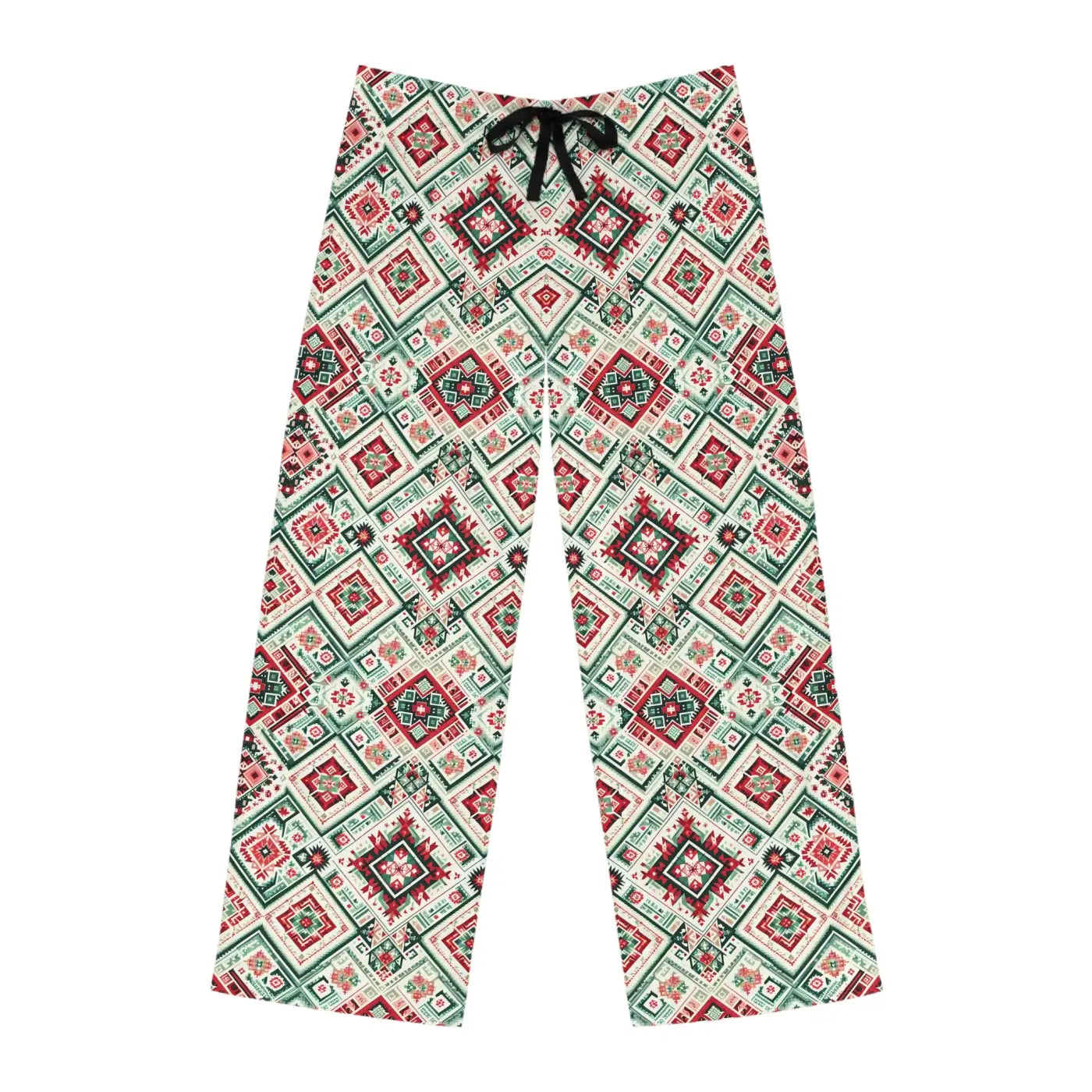 Festive Men's Pajama Pants - Holiday Polyester Jersey Knit - DipaliZ