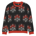 Grey Snowflake Crew Neck Sweater - Embrace Cozy Comfort - DipaliZ