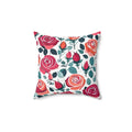 Chic Red Rose Polyester Pillow - Luxe Home Decor - DipaliZ