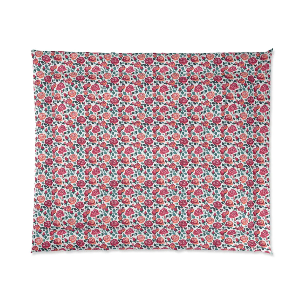 Cozy Red Rose Sleep Sanctuary Blanket - Plush Warmth - DipaliZ