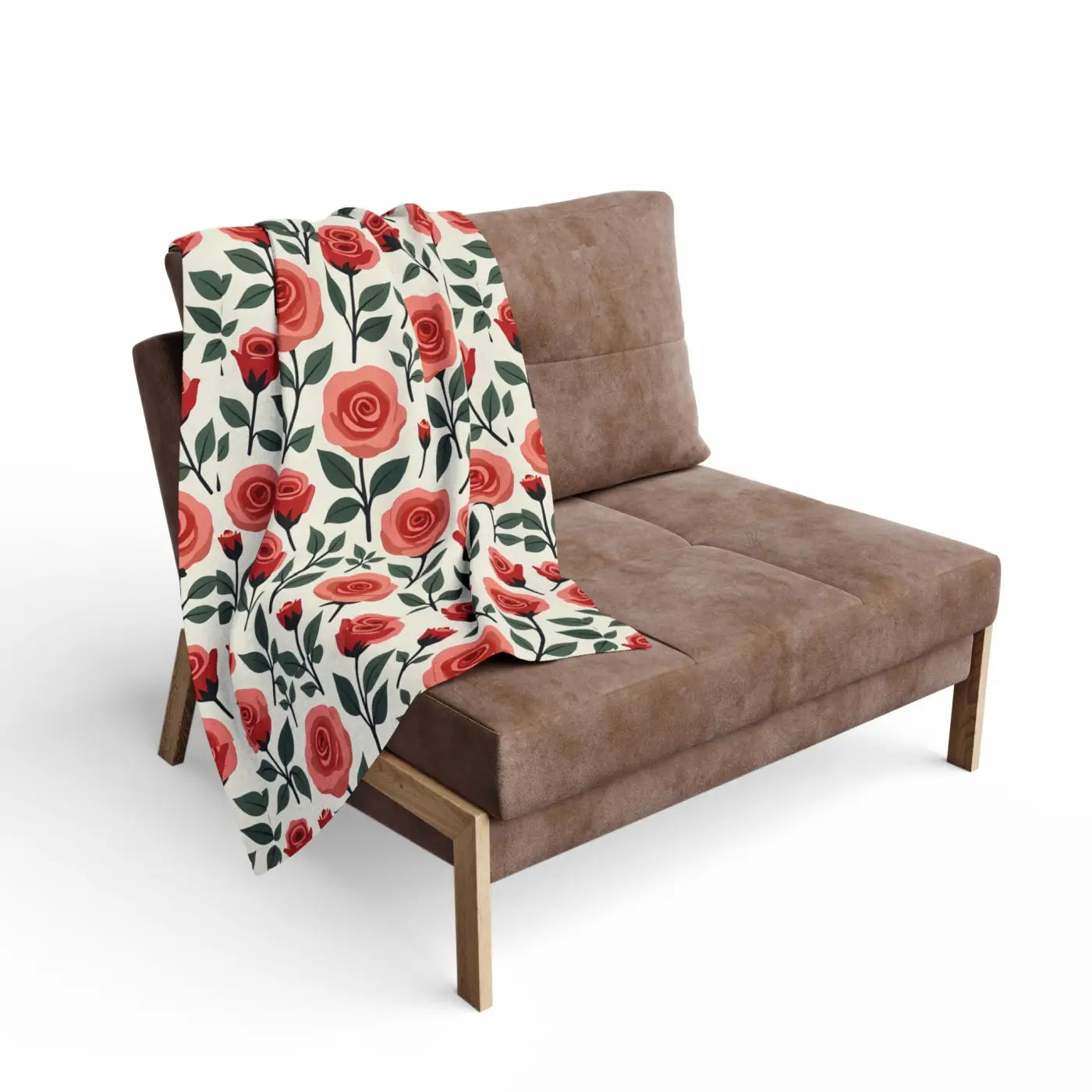 Roses Arctic Fleece Blanket - Soft Red Luxury Warmth - DipaliZ