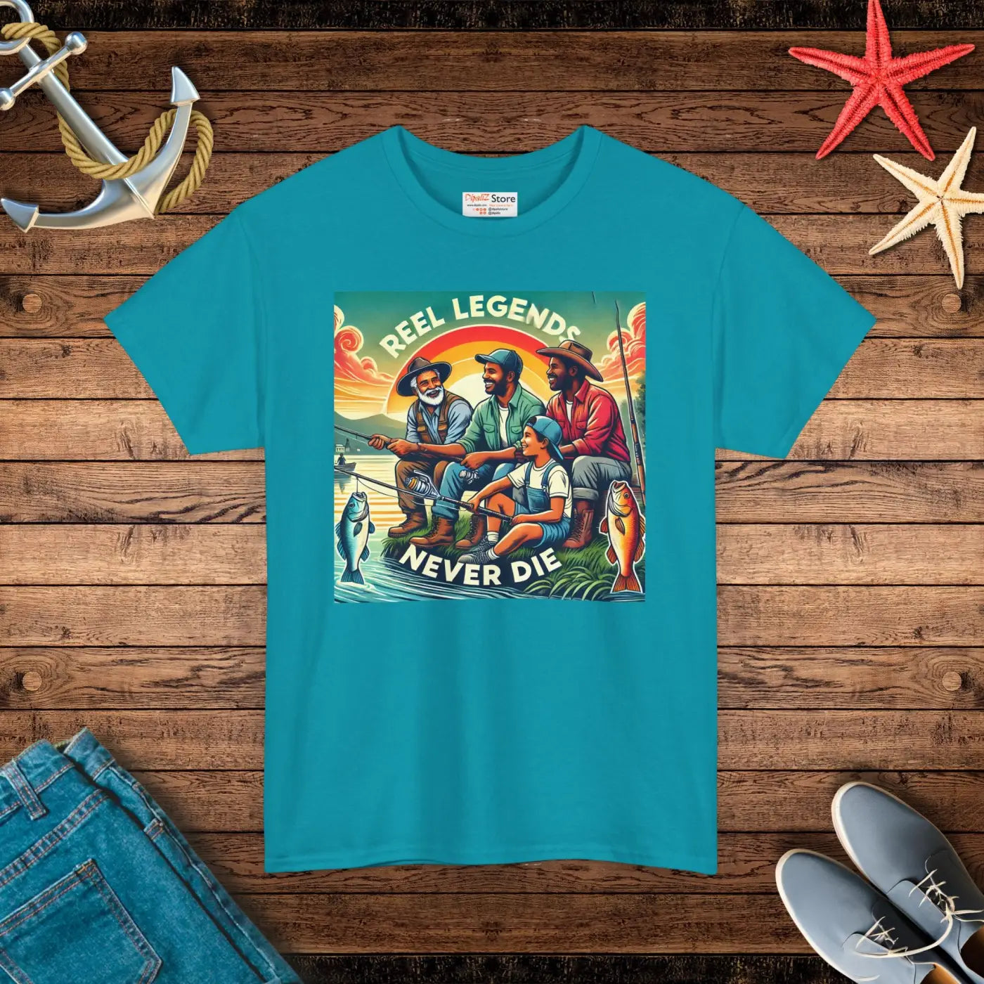 Fishing Legends Heavy Cotton Tee - Unisex Apparel - DipaliZ