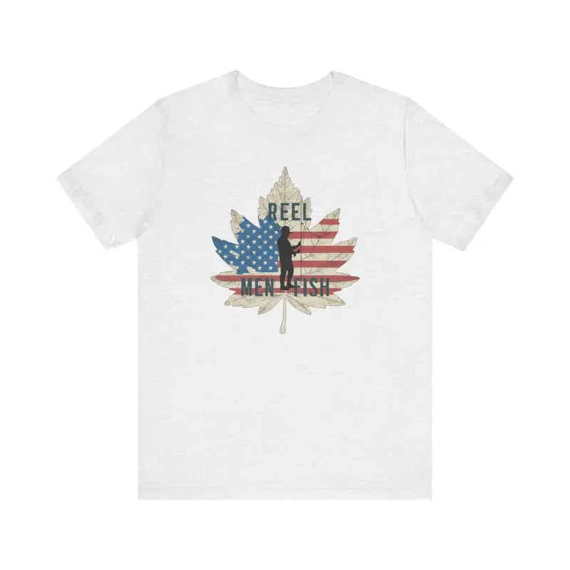 Patriotic Reel Men Fish Tee - 4th of July for Passionate Anglers - DipaliZ