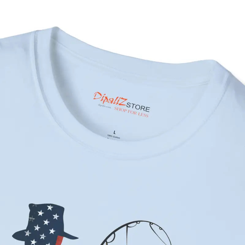Fishing Patriots July Tee - Soft Patriotic Comfort - DipaliZ