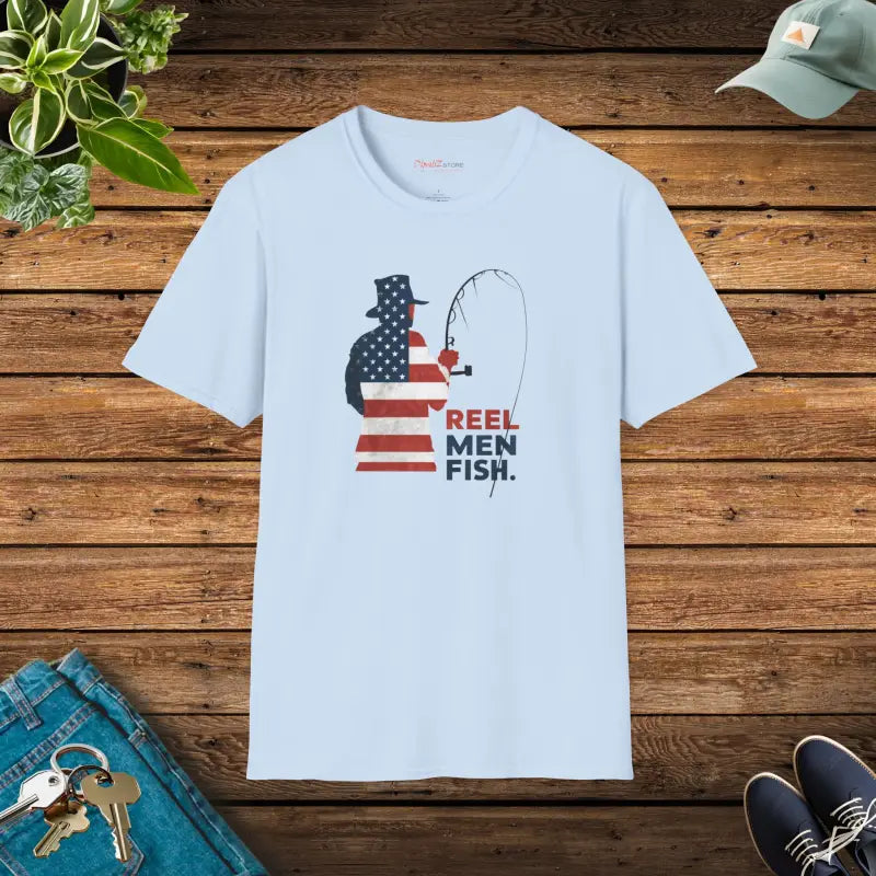 Fishing Patriots July Tee - Soft Patriotic Comfort - DipaliZ