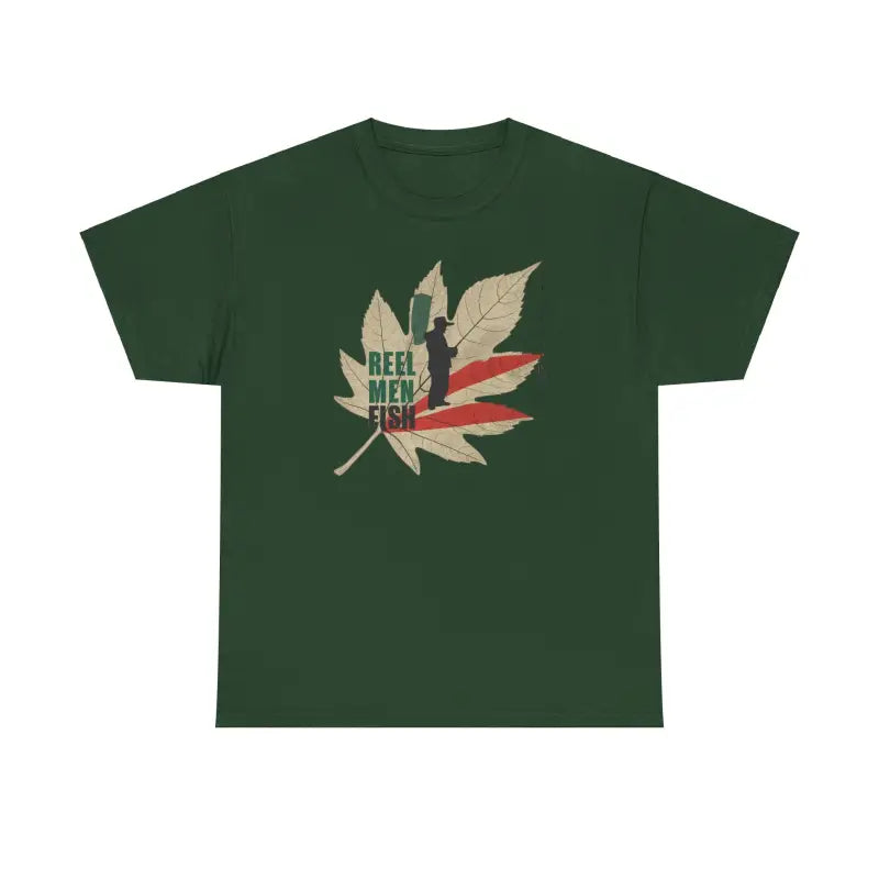 Reel Men Fish Tee - Durable Surface Comfort Design - DipaliZ