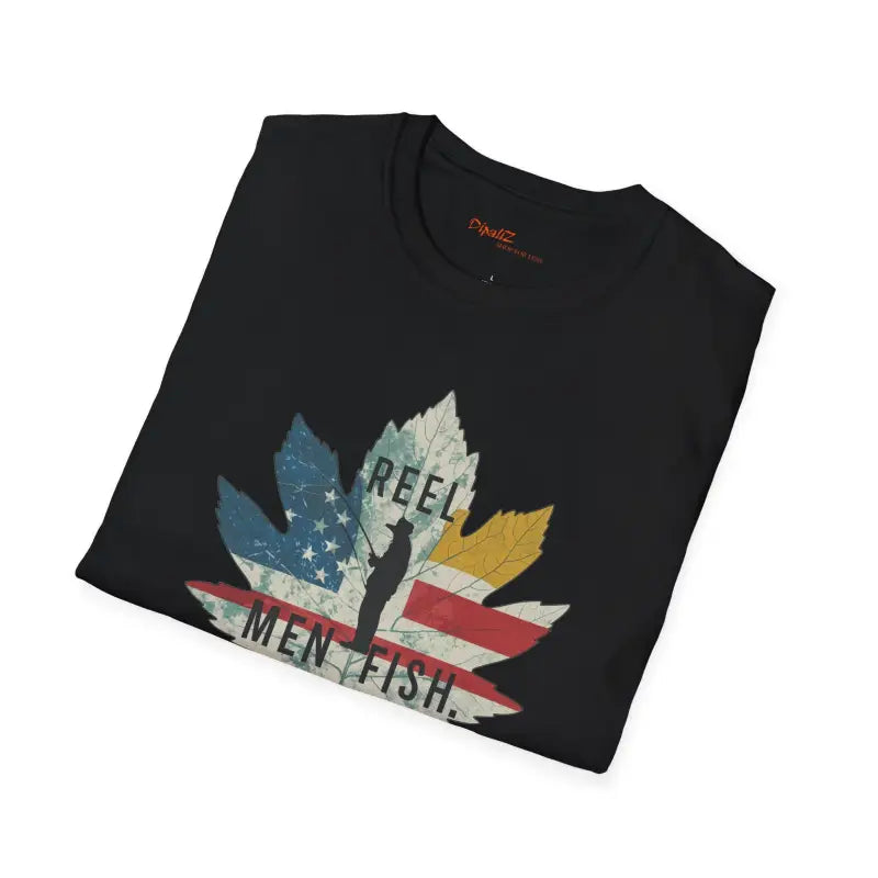Reel Men Fish T-Shirt - Unisex Soft Tee for Fishing Days - DipaliZ