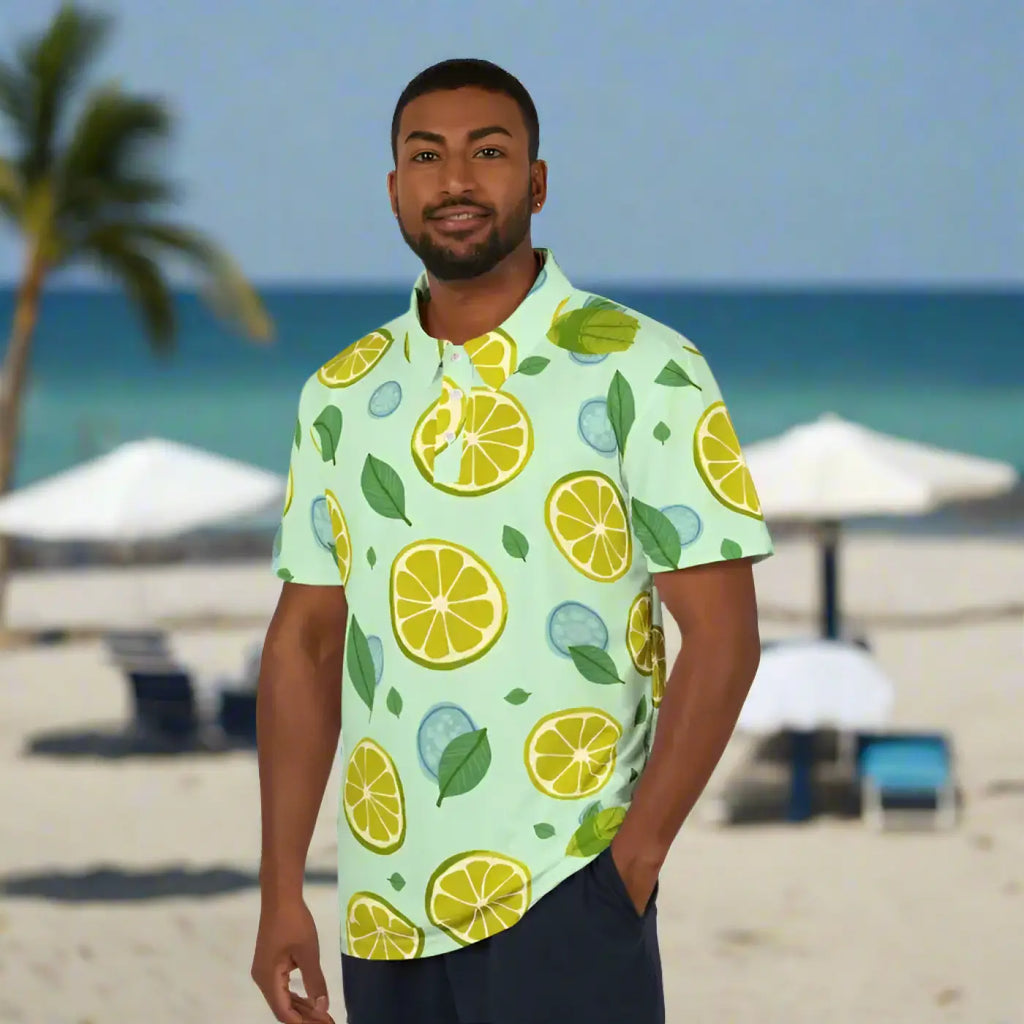 Bold Lemon Unisex Polo - Vibrant Summer Style - DipaliZ